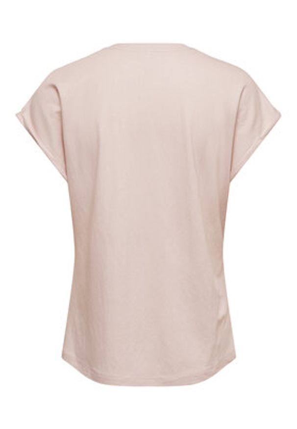 only - ONLY T-Shirt Jany 15372108 Różowy jasny Regular Fit. Kolor: różowy. Materiał: syntetyk