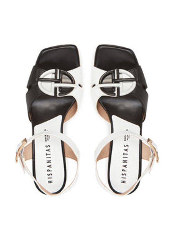 Hispanitas Sandały Danielle HV253880 Czarny. Kolor: czarny. Materiał: skóra