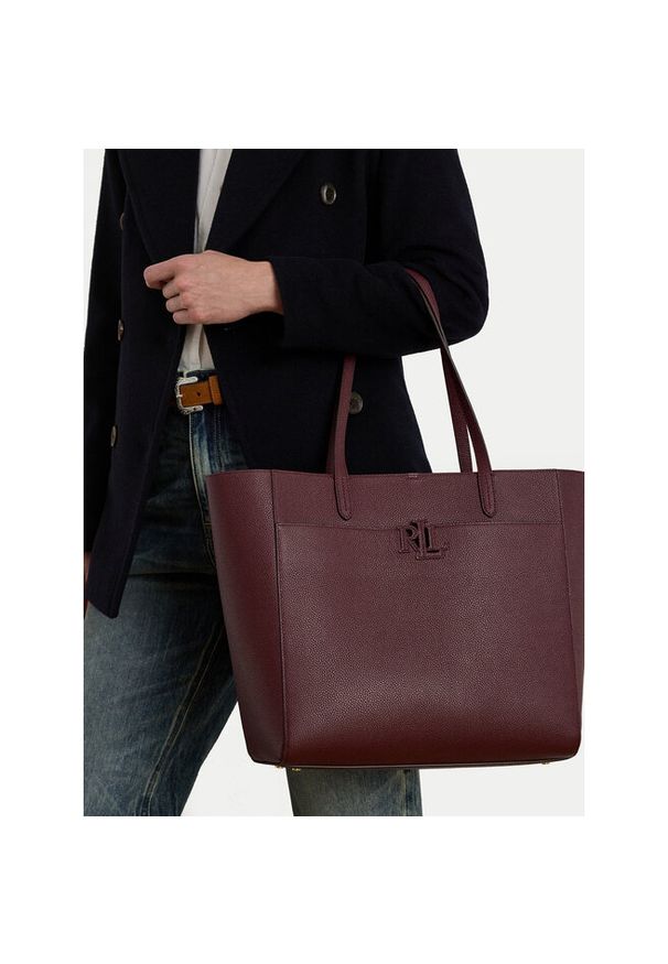 Lauren Ralph Lauren - Torebka LAUREN RALPH LAUREN. Kolor: czerwony