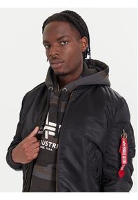 Alpha Industries Kurtka bomber Ma-1 Vf 59 Long 168100 Czarny Slim Fit. Kolor: czarny. Materiał: syntetyk