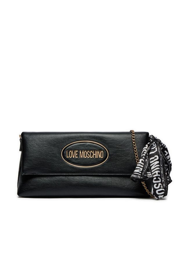 Love Moschino - LOVE MOSCHINO Torebka JC4034PP1LLE100A Czarny. Kolor: czarny. Materiał: skórzane