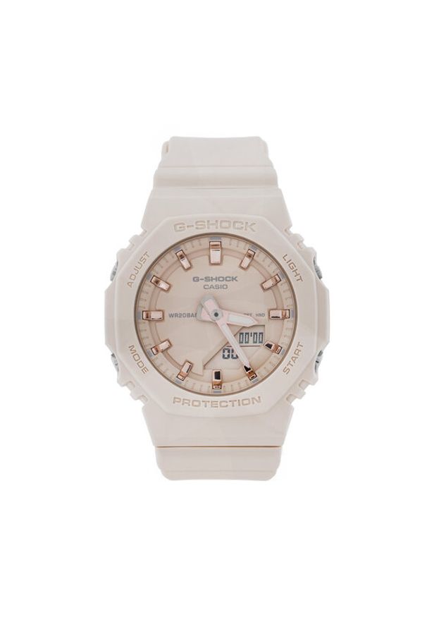 G-Shock Zegarek GMA-P2100M-4AER Beżowy. Kolor: beżowy