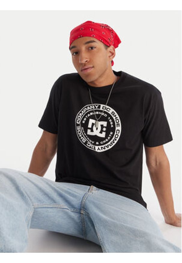 DC Shoes T-Shirt Corpo ADYZT05396 Czarny Regular Fit. Kolor: czarny. Materiał: bawełna