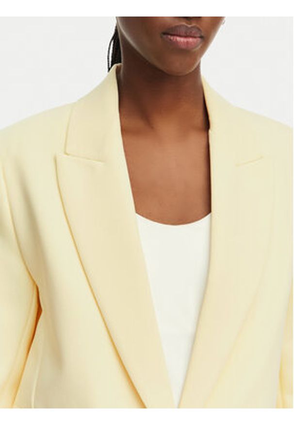 Morgan Marynarka 261-VADO.F Żółty Regular Fit. Kolor: żółty. Materiał: syntetyk