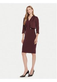 Rinascimento Bolerko CFC0125060003 Bordowy Regular Fit. Kolor: czerwony. Materiał: syntetyk #6