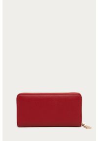 Trussardi Jeans - Portfel. Kolor: czerwony. Materiał: bawełna, materiał, skóra ekologiczna. Wzór: gładki #5