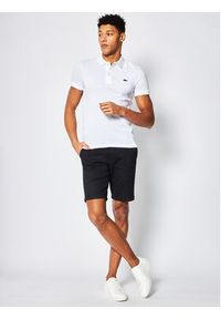 Lacoste Polo PH4012 Biały Slim Fit. Typ kołnierza: polo. Kolor: biały. Materiał: bawełna