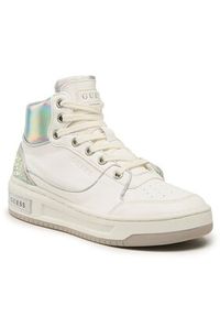 Guess Sneakersy Tulla FL5TUL SMA12 Biały. Kolor: biały. Materiał: skóra