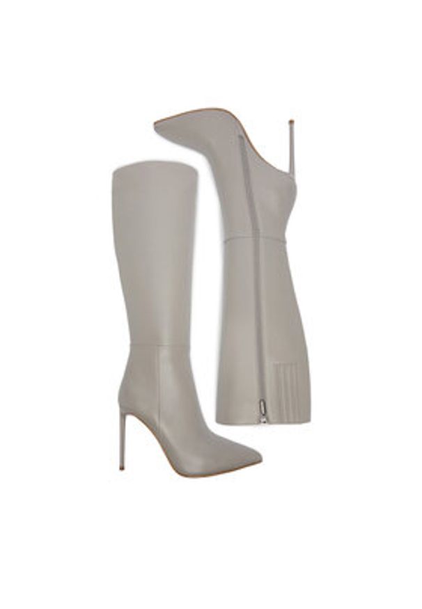 Eva Minge Kozaki EO-EDITH-E234-03B Szary. Kolor: szary. Materiał: skóra