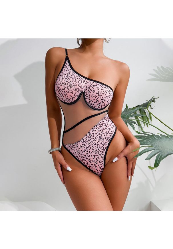 Intica - Body damskie z transparentnym klinem na wieczór i co dzień Sapna. Materiał: materiał