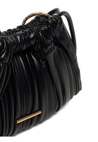 Calvin Klein Torebka Drawstring Plisse Conv Mini Cb P LV04F3077G Czarny. Kolor: czarny. Materiał: skórzane #4