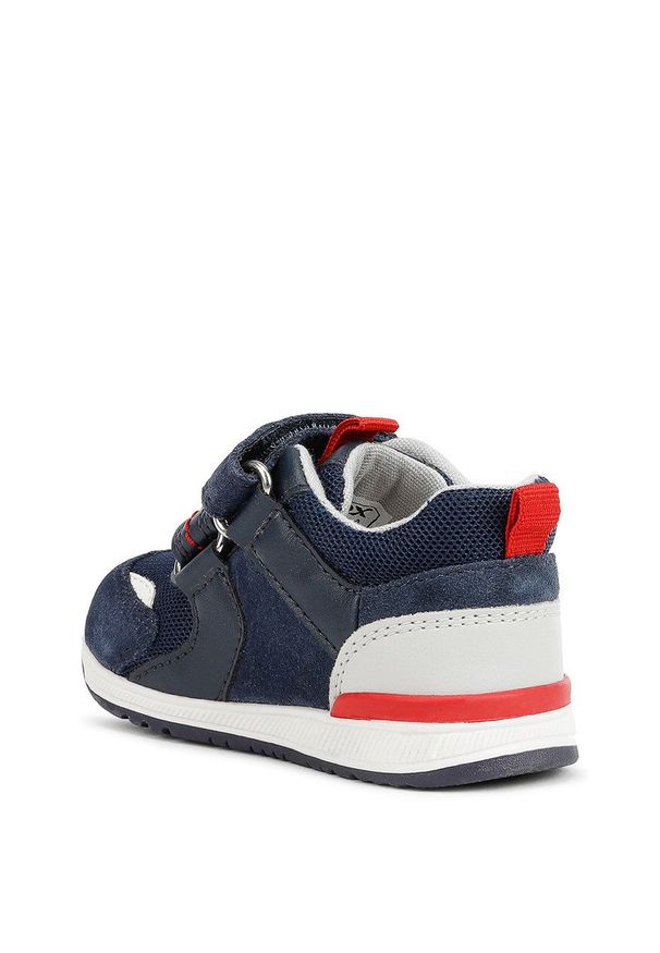 Geox - Buty dziecięce. Nosek buta: okrągły. Zapięcie: rzepy. Kolor: niebieski. Materiał: skóra, guma