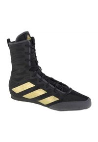 Adidas - Buty adidas Box Hog 4 M GZ6116 czarne. Kolor: czarny. Materiał: guma, syntetyk. Szerokość cholewki: normalna. Sport: fitness