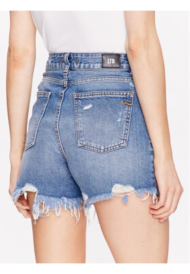 LTB Szorty jeansowe Jadey 61050 15323 Niebieski Regular Fit. Kolor: niebieski. Materiał: jeans, bawełna