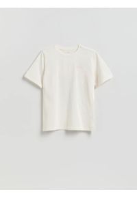 Reserved - T-shirt z nadrukiem - biały. Kolor: biały. Materiał: bawełna. Wzór: nadruk #1