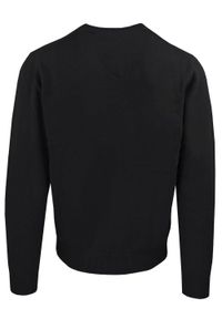 Męski, Bawełniany Sweter w Serek (V-neck) - Adriano Guinari - Czarny. Okazja: do pracy, na co dzień, na spotkanie biznesowe. Typ kołnierza: dekolt w serek. Kolor: czarny. Materiał: bawełna. Styl: klasyczny, casual, elegancki, biznesowy #3