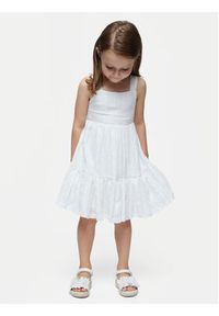 Mayoral Sukienka letnia 3950 Biały Regular Fit. Kolor: biały. Materiał: syntetyk. Sezon: lato #5
