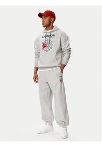 Reebok Spodnie dresowe Eryk RK25733CCM Szary jasny Regular Fit. Kolor: szary. Materiał: bawełna #10