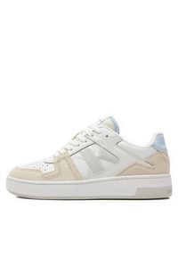 Calvin Klein Jeans Sneakersy Basket Cupsole Low Mix Nbs Dc YW0YW01388 Biały. Kolor: biały. Materiał: skóra, zamsz #6