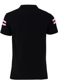 PSG - Paris Saint-Germain polo męskie. Typ kołnierza: polo. Kolor: czarny. Styl: elegancki