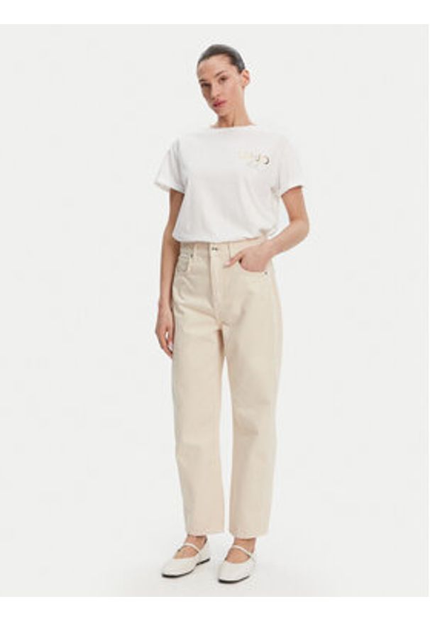 Liu Jo T-Shirt WA5007 JS923 Biały Relaxed Fit. Kolor: biały. Materiał: bawełna