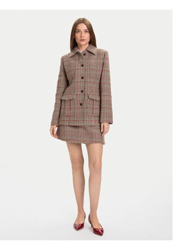TOMMY HILFIGER - Tommy Hilfiger Kurtka przejściowa Seasonal WW0WW46656 Beżowy Slim Fit. Kolor: beżowy. Materiał: bawełna
