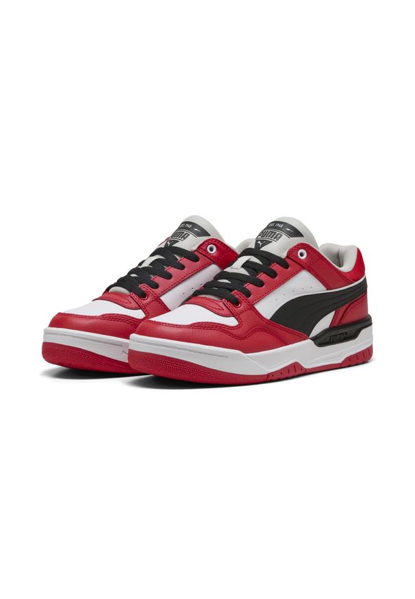 Puma - Sneakersy unisex Rebound Retro PUMA Black For All Time Red. Kolor: czarny, czerwony, wielokolorowy. Materiał: syntetyk. Sport: koszykówka
