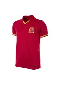 COPA FOOTBALL - Koszulka piłkarska retro dla dorosłych Hiszpania 1988 - Czerwona. Kolor: czerwony. Sport: piłka nożna