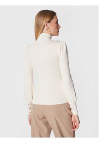 Lauren Ralph Lauren Golf 200882214002 Écru Slim Fit. Typ kołnierza: golf. Materiał: bawełna