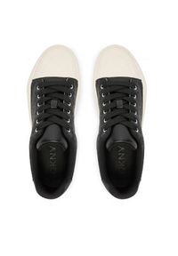 DKNY Trampki York Perf Lace UP K4533691 Czarny. Kolor: czarny. Materiał: skóra #5