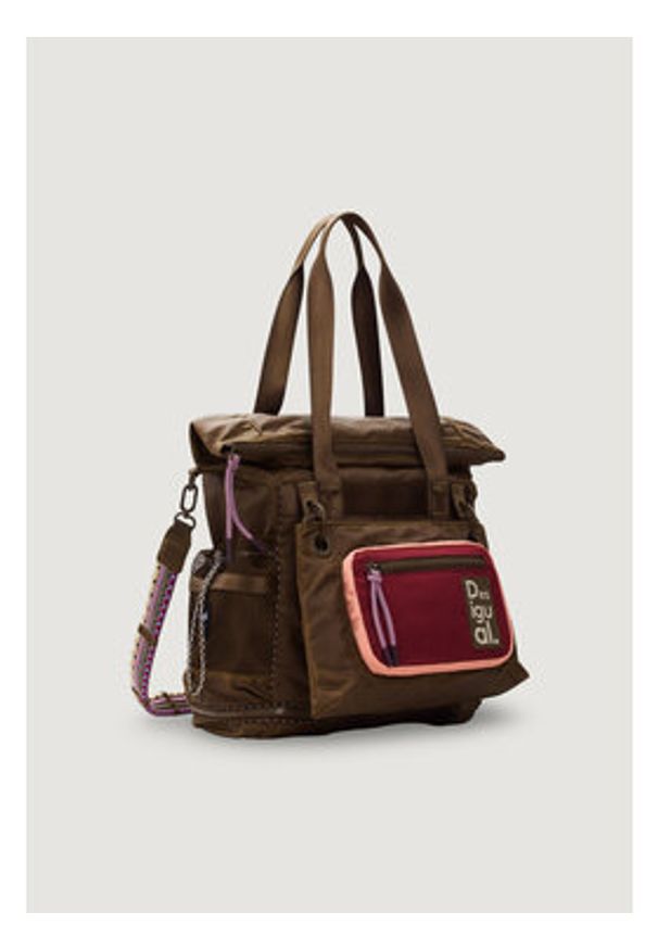 Desigual Plecak 26SAKY11 Brązowy. Kolor: brązowy. Materiał: materiał