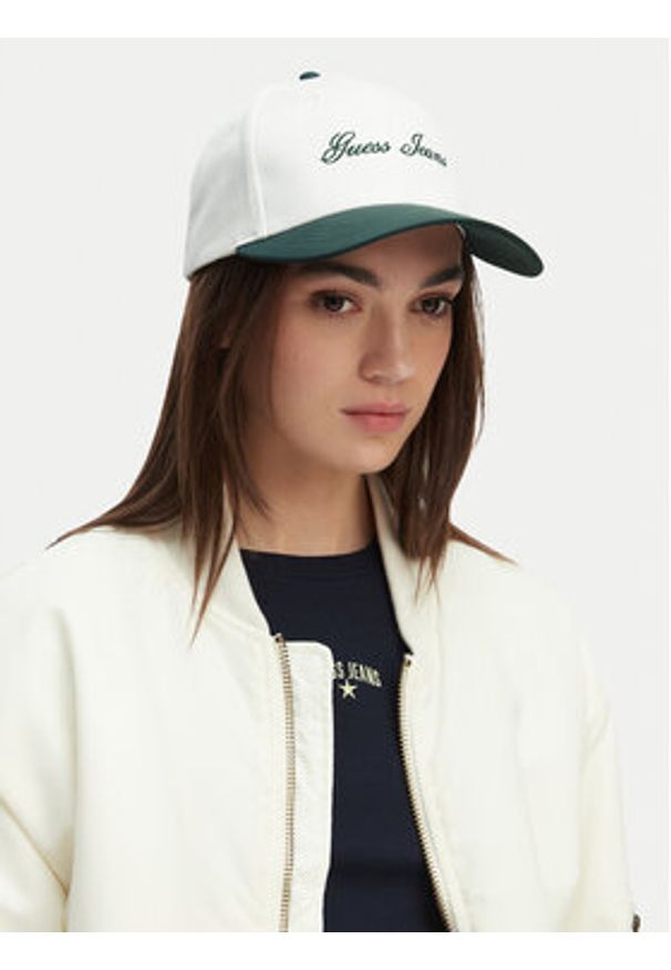 Guess Jeans Czapka z daszkiem CEO-GJ-U3-001-SS26 Biały. Kolor: biały. Materiał: bawełna