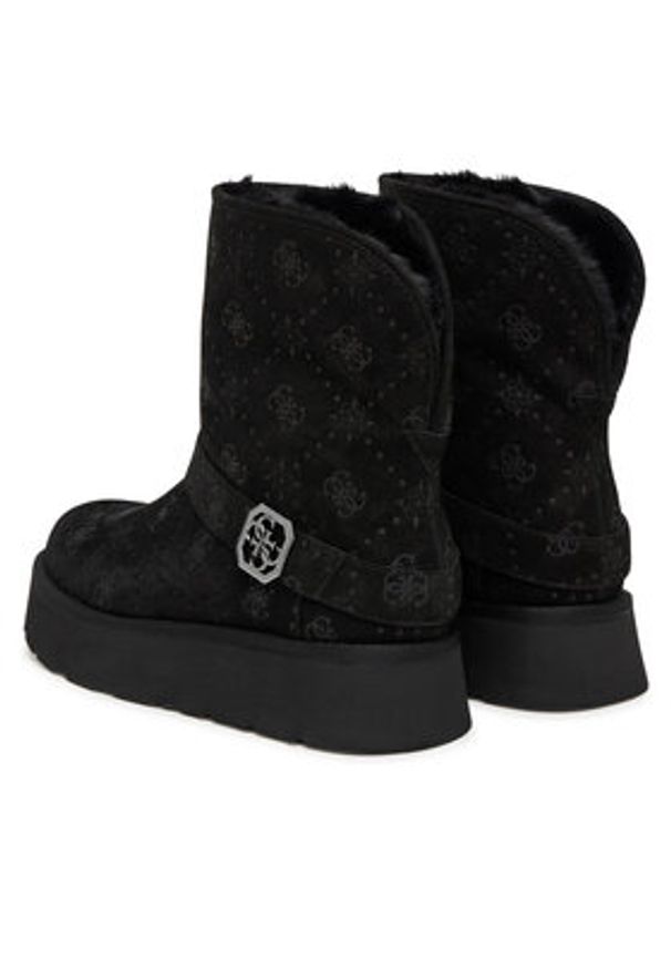 Guess Śniegowce FLFDOL ESU10 Czarny. Kolor: czarny. Materiał: materiał