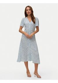 Vero Moda Sukienka codzienna Alba 10330301 Biały Regular Fit. Okazja: na co dzień. Kolor: biały. Materiał: wiskoza. Typ sukienki: proste. Styl: casual #1