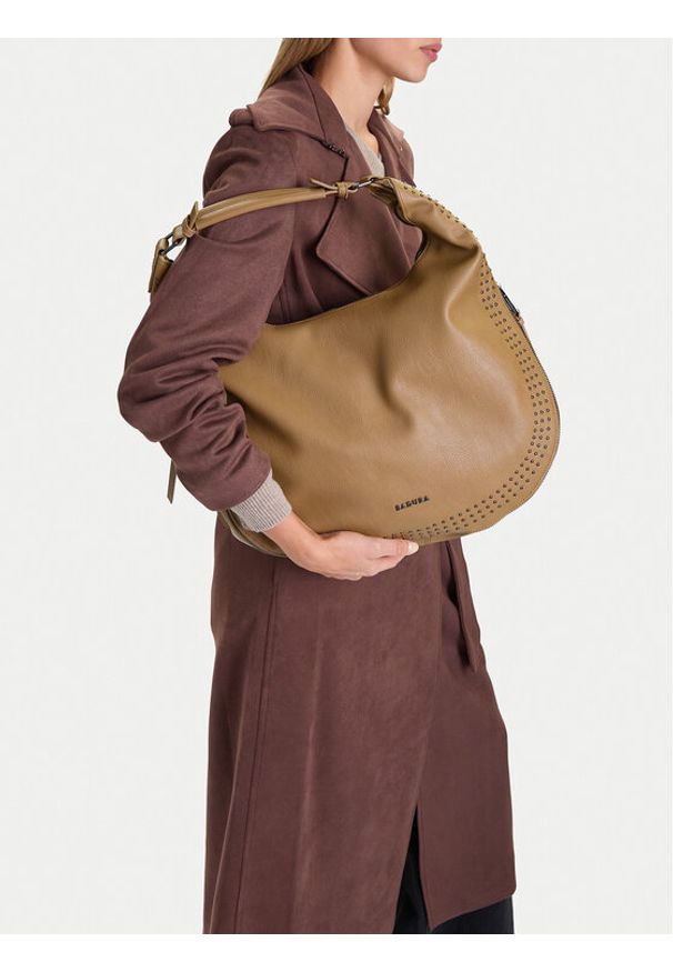 Badura Torebka C-ZAR-1 Beżowy. Kolor: beżowy