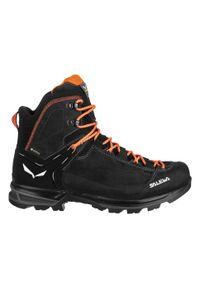Buty Trekkingowe Męskie Salewa Mtn Trainer 2 Mid Gtx. Kolor: pomarańczowy, wielokolorowy, czarny, brązowy. Materiał: materiał, syntetyk