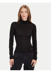 Guess Golf W4BP14 KCGM2 Czarny Slim Fit. Typ kołnierza: golf. Kolor: czarny. Materiał: syntetyk #1