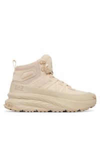 EA7 Emporio Armani Sneakersy Stivale 7X000299 AF18450 MZ244 Beżowy. Kolor: beżowy. Materiał: materiał #1