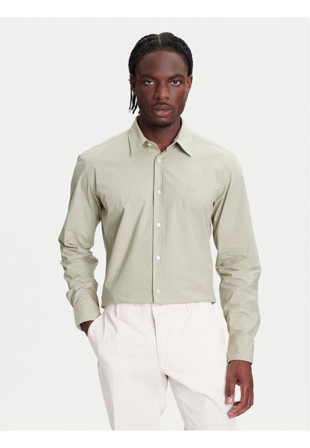 BOSS Koszula Relegant 50518304 Zielony Regular Fit. Kolor: zielony. Materiał: bawełna