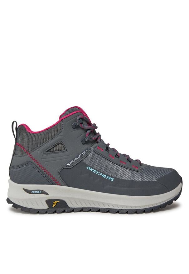 skechers - Trapery Skechers. Kolor: szary