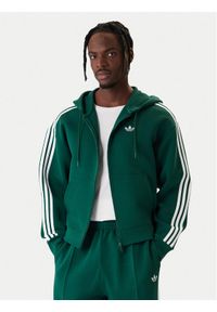 Adidas - adidas Bluza adicolor Spacer KD4085 Zielony Loose Fit. Okazja: na spacer. Kolor: zielony. Materiał: syntetyk #1
