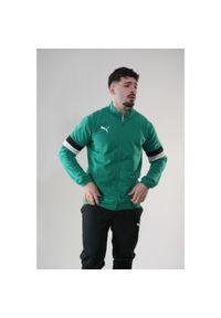 Dres męski Puma Team Rise. Kolor: biały, wielokolorowy, zielony, czarny. Materiał: dresówka