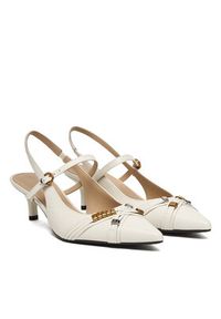 Pinko - PINKO Czółenka Gloria 18 SD0489 P003 Biały. Kolor: biały. Materiał: skóra #5