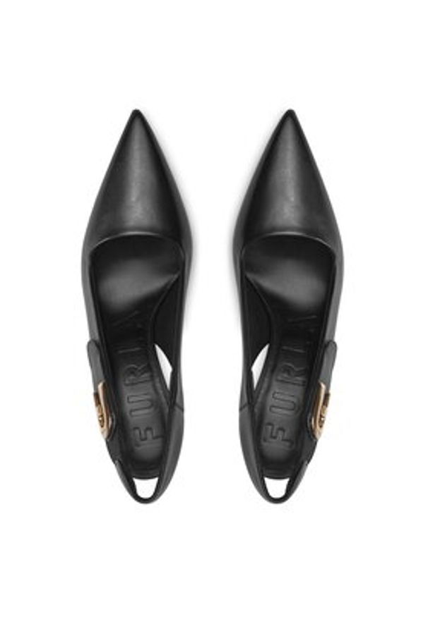 Furla Sandały Sign Slingback T.90 YG05SGN-BX2681-O6000-90294100 Czarny. Kolor: czarny. Materiał: skóra