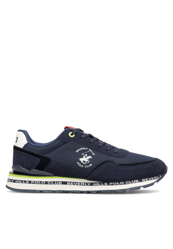 Sneakersy Beverly Hills Polo Club. Kolor: niebieski