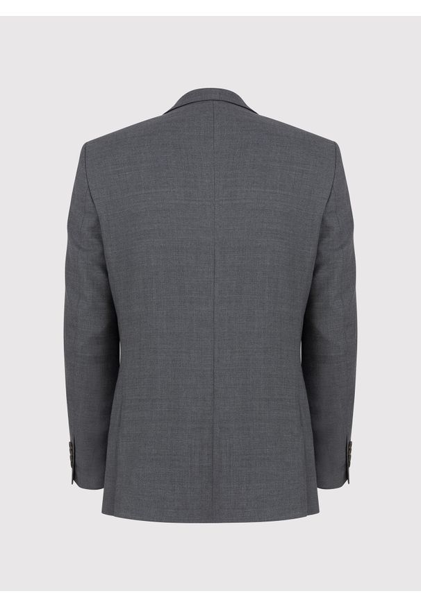 Pako Lorente - PAKO LORENTE – Szara wełniana marynarka garniturowa. Okazja: na wesele, na ślub cywilny. Kolor: szary. Materiał: wełna. Wzór: gładki