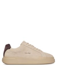 Calvin Klein Sneakersy Chunky Cupsole Laceup Su YM0YM01453 Beżowy. Kolor: beżowy. Materiał: zamsz, skóra #1