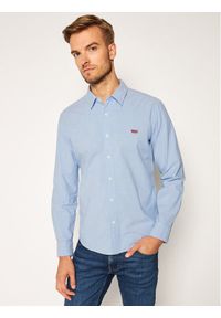 Levi's® Koszula Ls Battery Hm 86625-0005 Błękitny Slim Fit. Kolor: niebieski. Materiał: bawełna