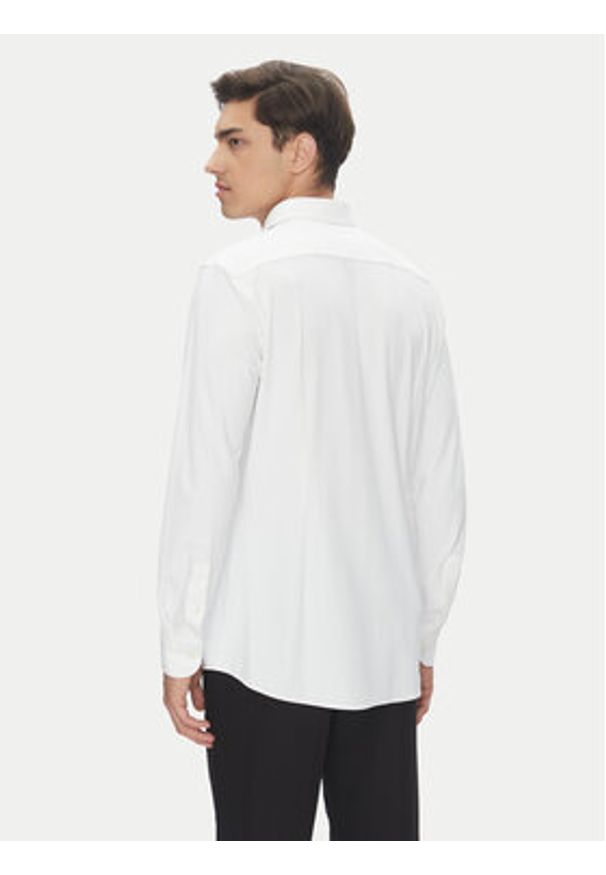 BOSS Koszula P-Hank 50539398 Biały Slim Fit. Kolor: biały. Materiał: syntetyk