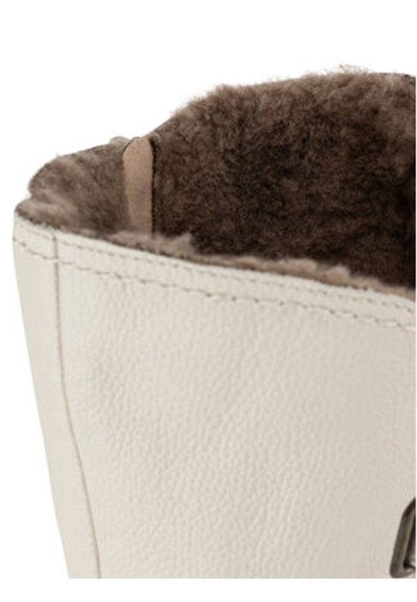 Rieker Kozaki 78853-80 Écru. Materiał: skóra